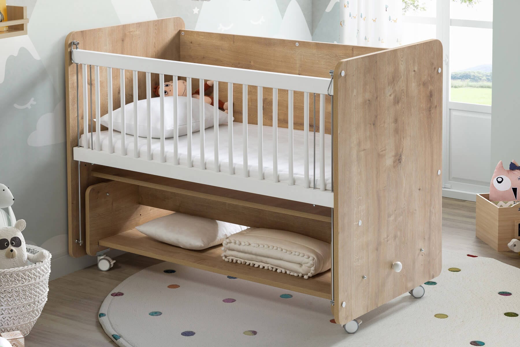 â¦Ø³Ø±Ùر Ø£Ø·ÙØ§Ù ÙØ²Ø§Ø² خشب٠(BW1091) Ø¨Ø¹Ø¬ÙØ§Øª â Ù
ÙØ§Ø³ 120 à 60 سÙ
â© - Ø§ÙØµÙرة â¦5â©