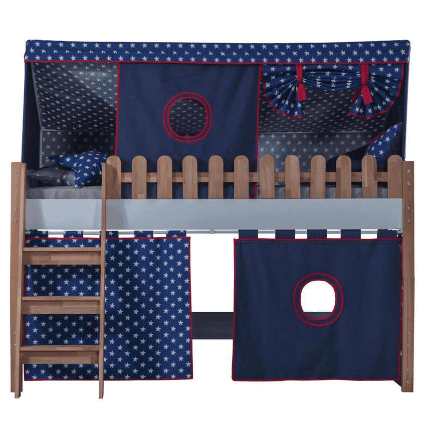 My House Play Bed - Castle Tent And Curtain (Navy Blue)