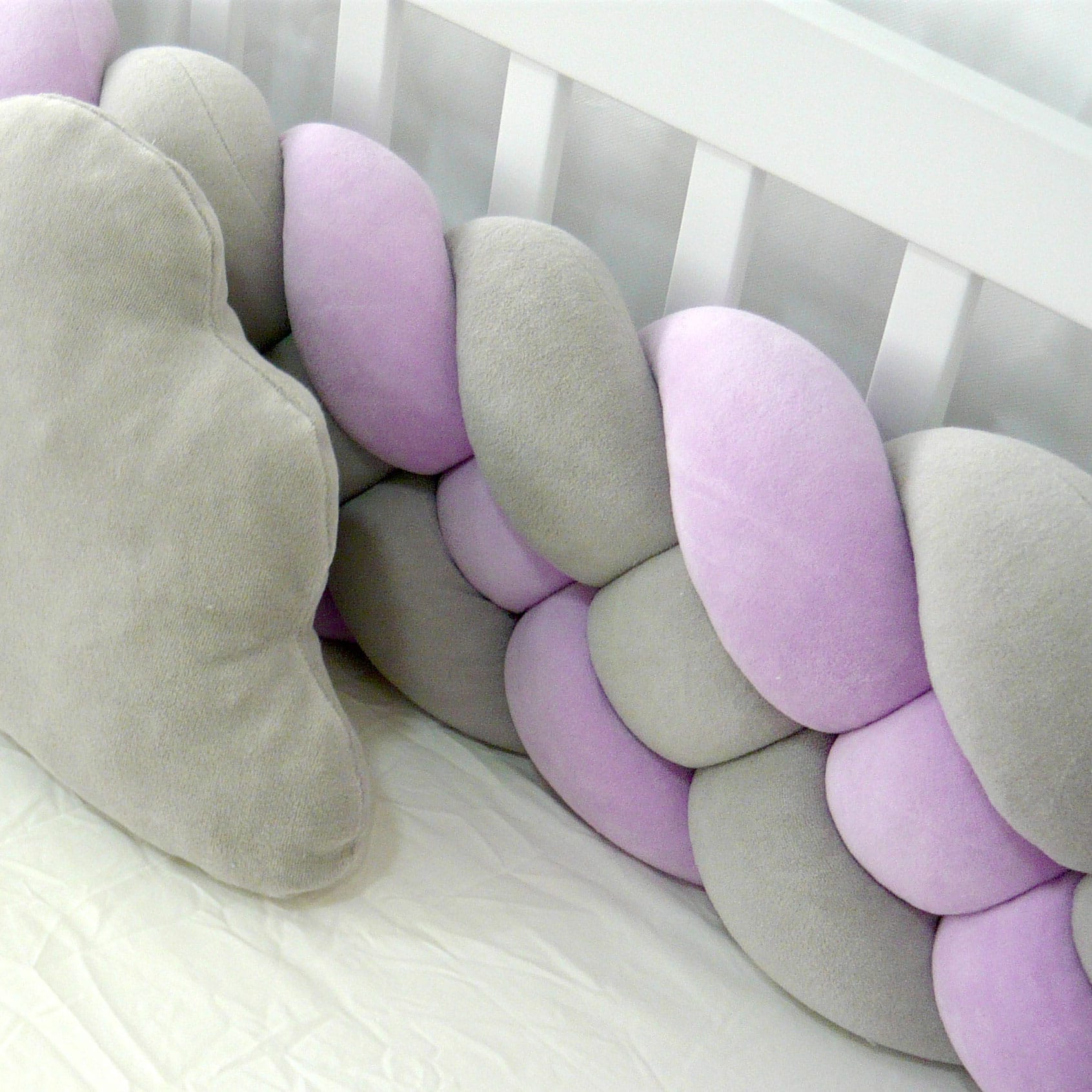 Aurora Braided Bedding Set Lavender - Image 3