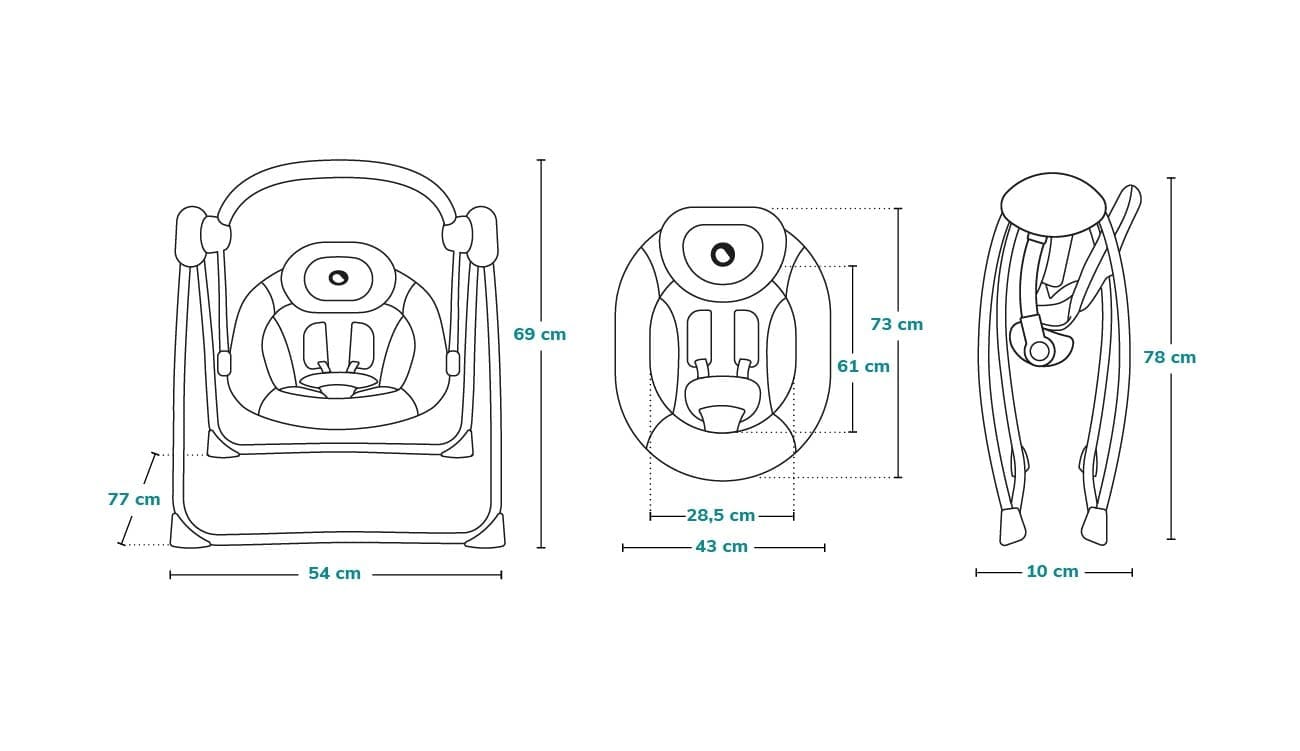 Lionelo Otto Grey Concrete - bouncer - rocker - Image 5