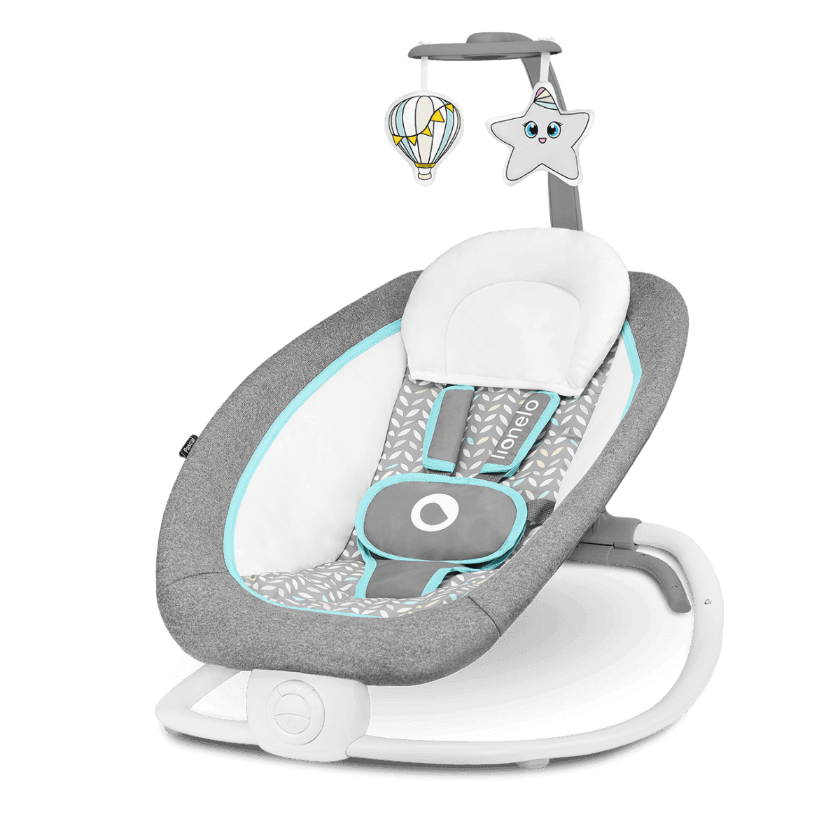 Lionelo Pascal Grey Scandi - bouncer - rocker