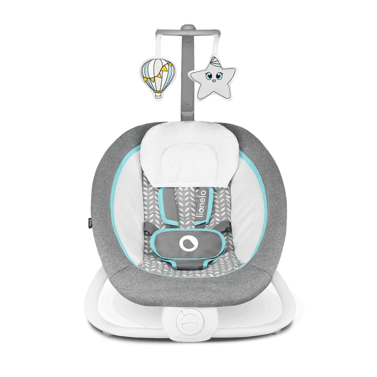 Lionelo Pascal Grey Scandi - bouncer - rocker - Image 2