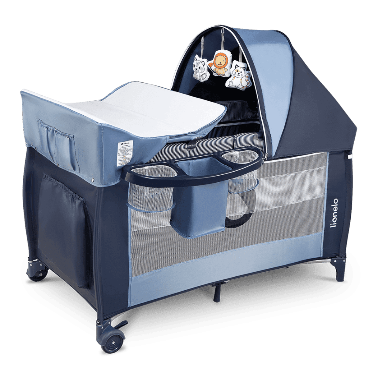 Lionelo Sven Plus Blue Navy - cot 2 in 1
