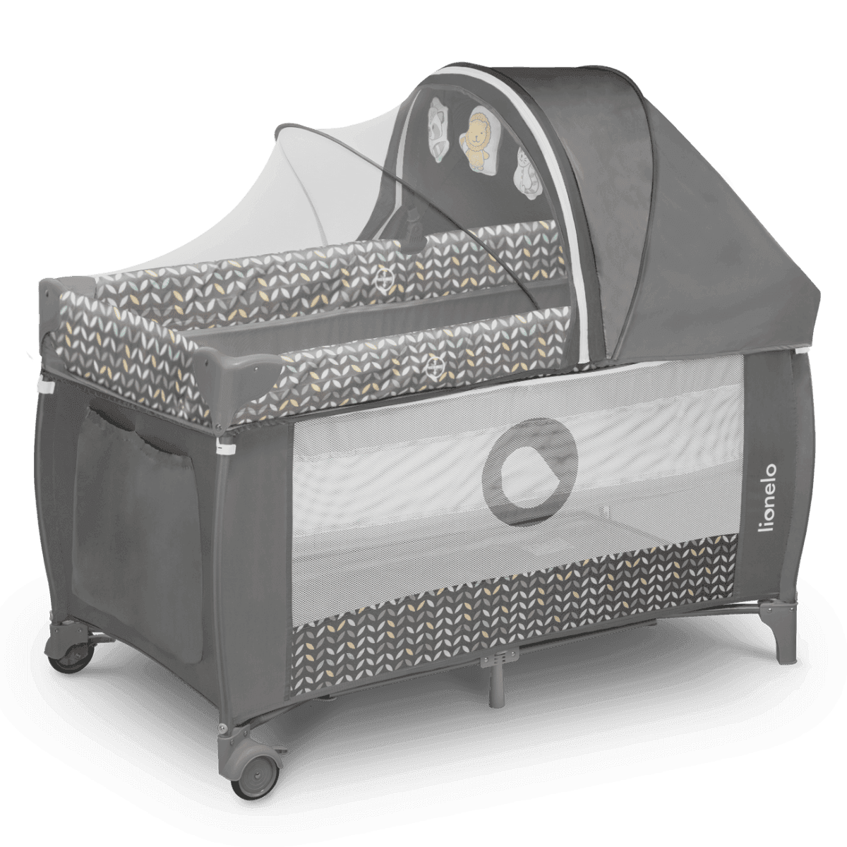 Lionelo Sven Plus Grey Scandi - cot 2 in 1 - Image 3
