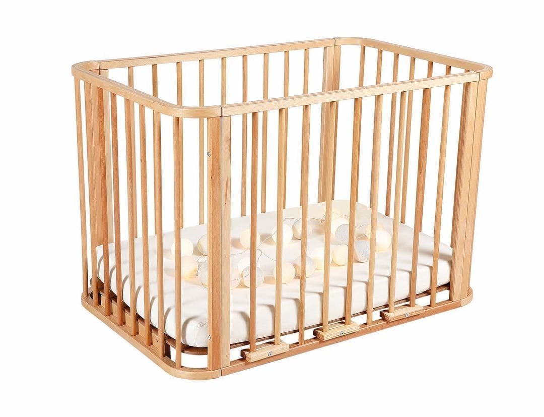 Ege 4 in 1 Baby Crib Natural (AN-1) - Image 3