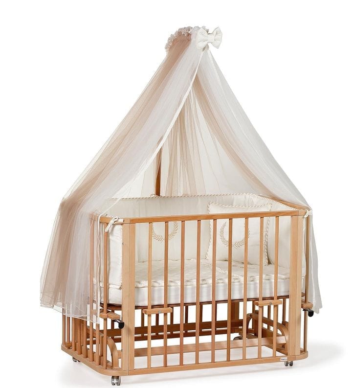 Ege 4 in 1 Baby Crib Natural (AN-1) - Image 2