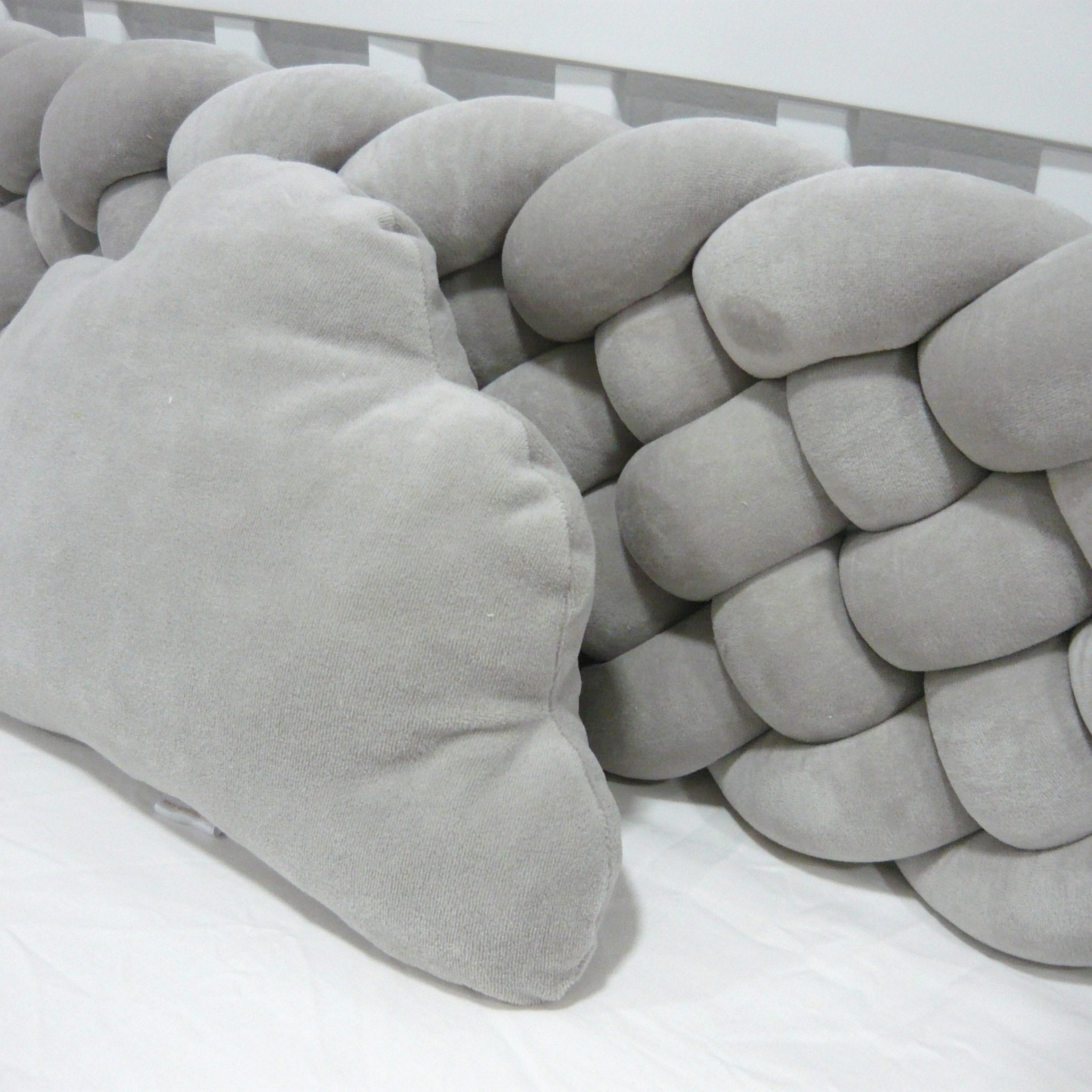 Fluffy Braided Bumper Bedding Set Stone - Image 3