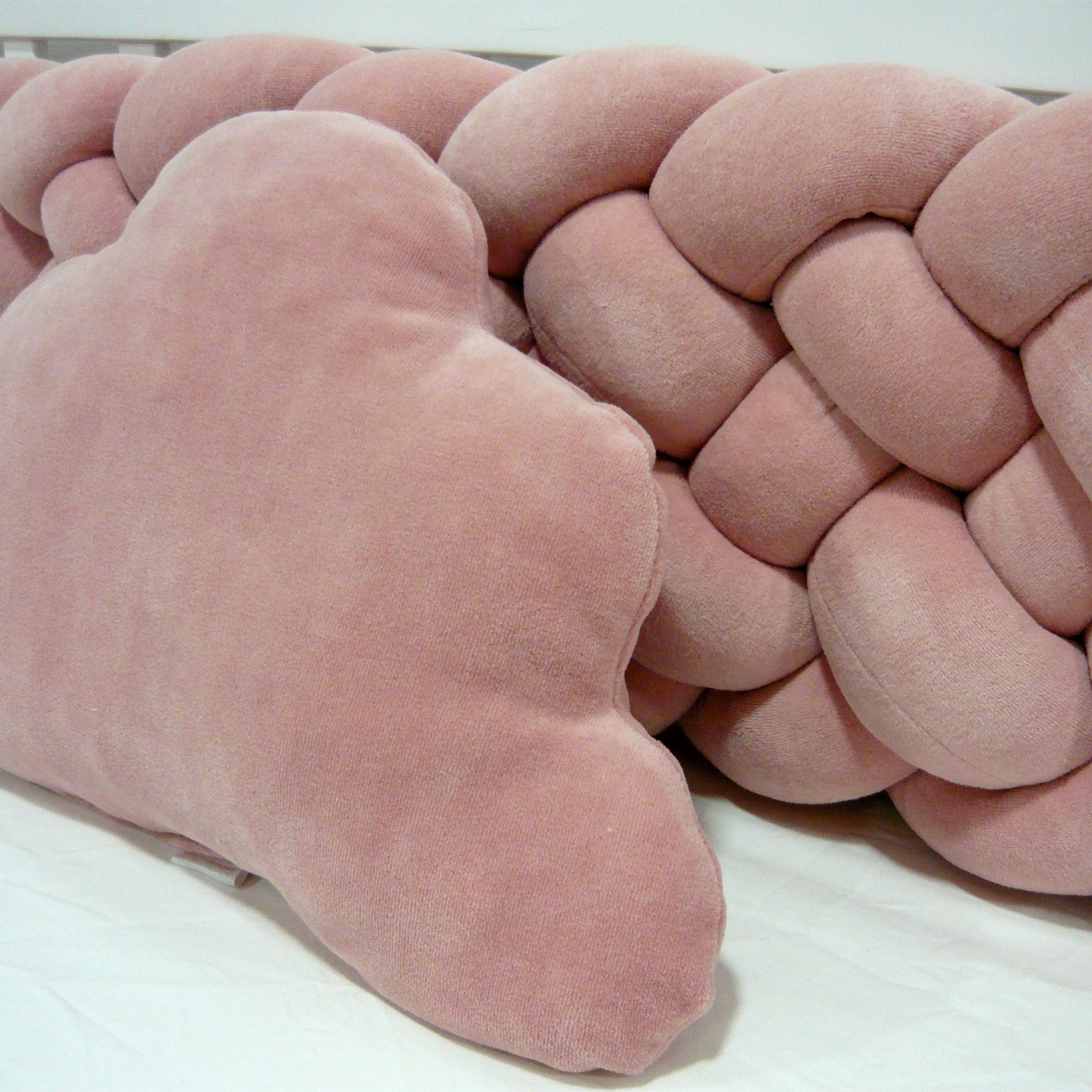 Fluffy Braided Bumper Bedding Set Rouge - Image 3