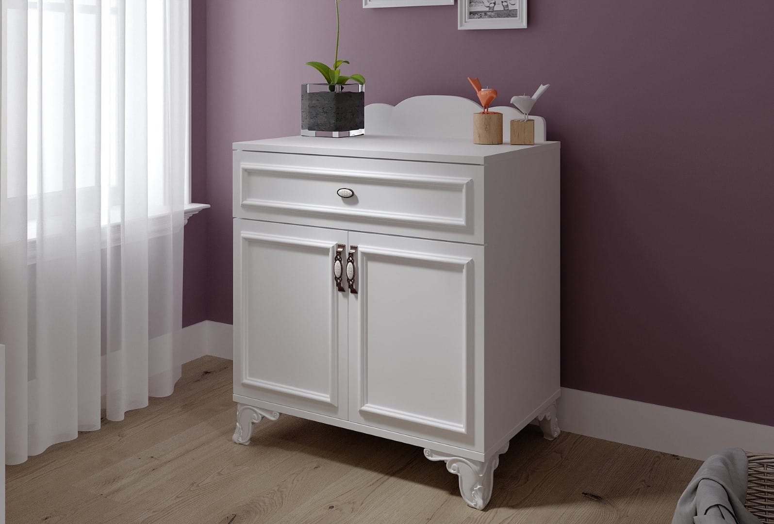 وحدة أدراج (أبيض) – ليزا - الصورة 2