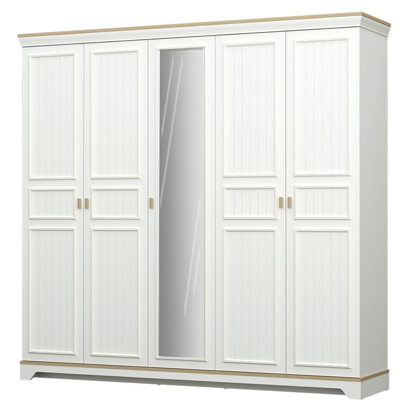 Almila Monte 5 Doors Wardrobe - Image 4