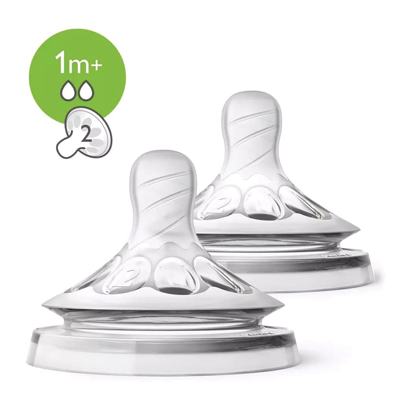 Avent Natural 2 Slow flow teats (2 Holes)