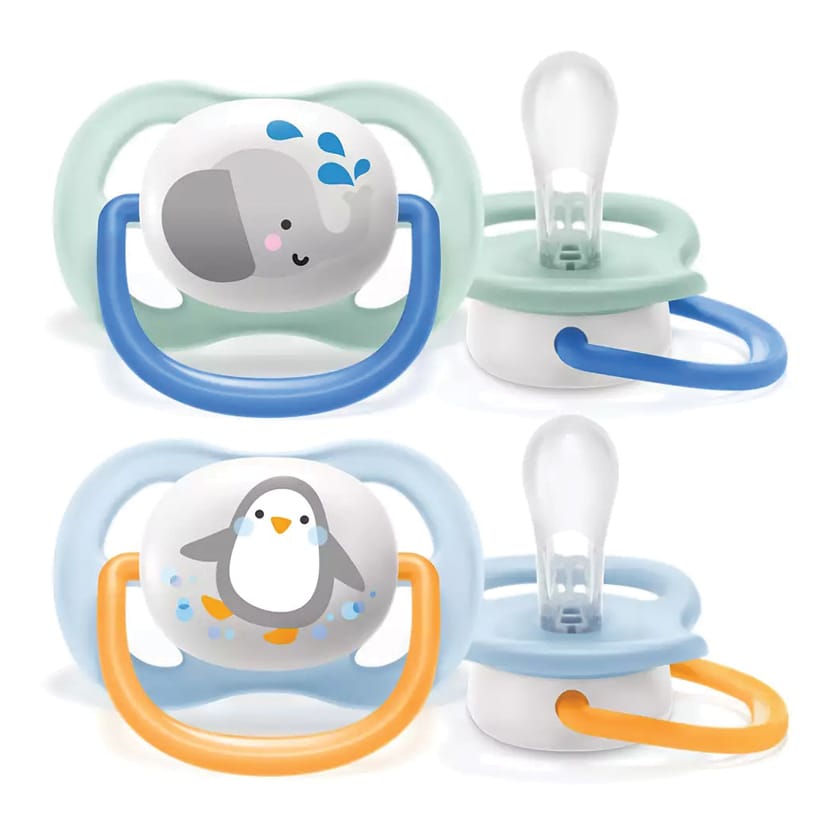 Avent ultra air pacifier Animals (0-6 m) blue