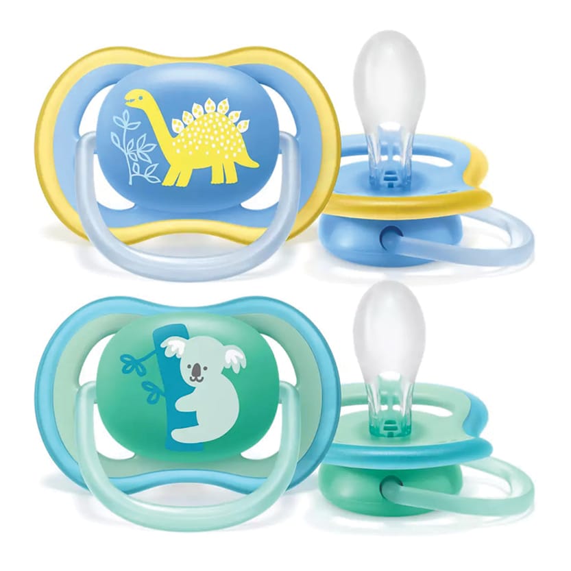 Avent ultra air pacifier mixte animals (18 m+) blue