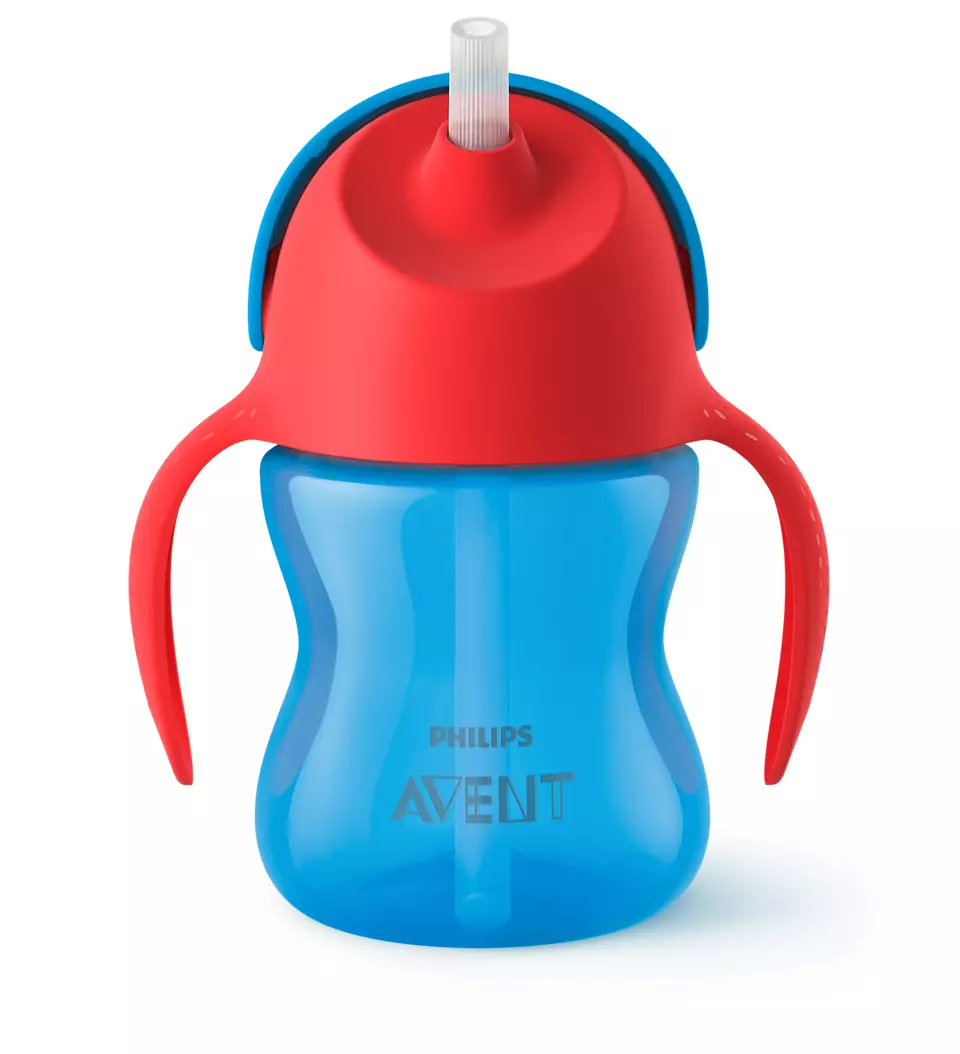 Avent Bendy straw cup 200 ml - blue - Image 2