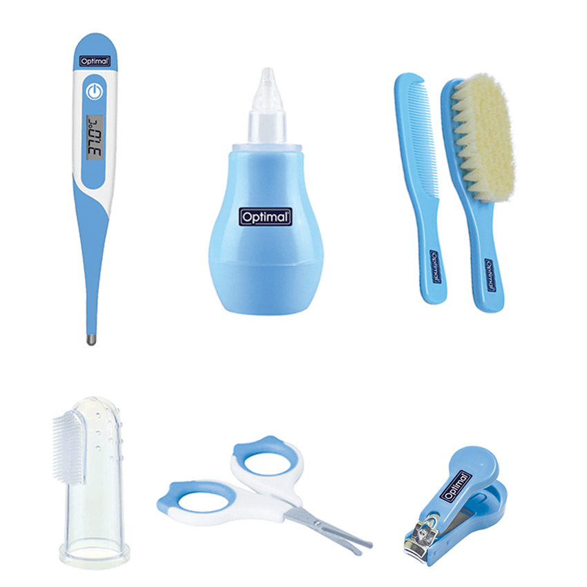 Optimal Baby Care Set (8 pcs) Blue