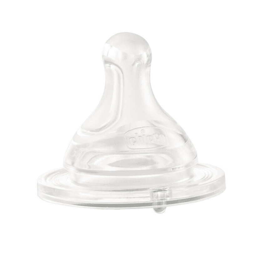 Chicco Physio Teat Anti-Colic Silicone Nipple Food Flow (2+ m) (2 Pcs)