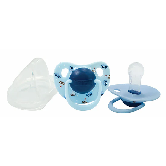 Optimal Round Nipple Silicone Pacifier (6+ m) Blue - Image 2