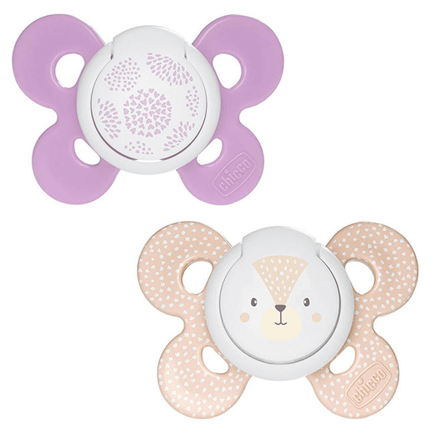 Chicco Physio Comfort Silicone Pacifier (6-16 m) (Purple - Baige)