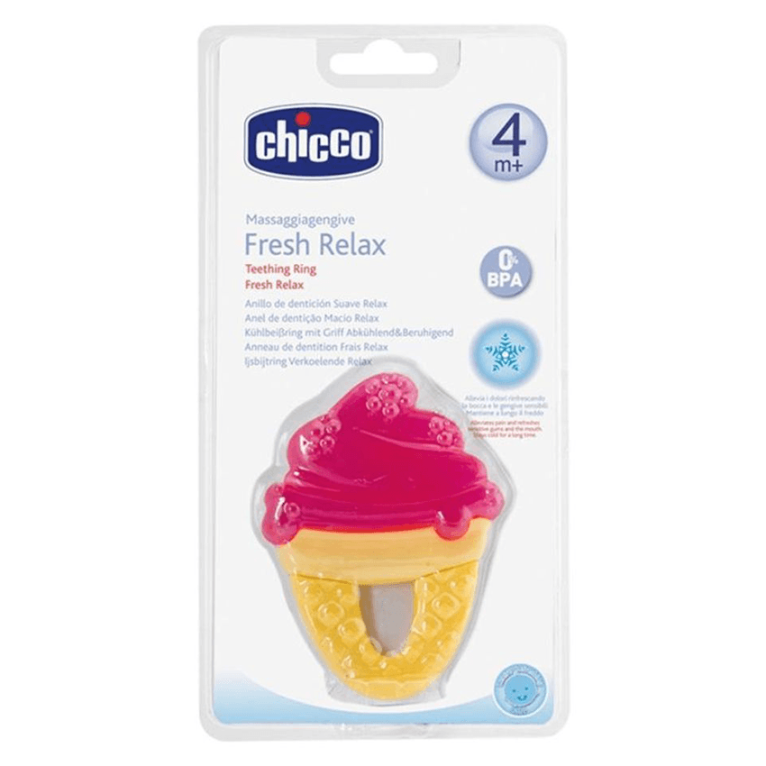 Chicco Fresh Relax Ice Cream Teether Red - Image 2