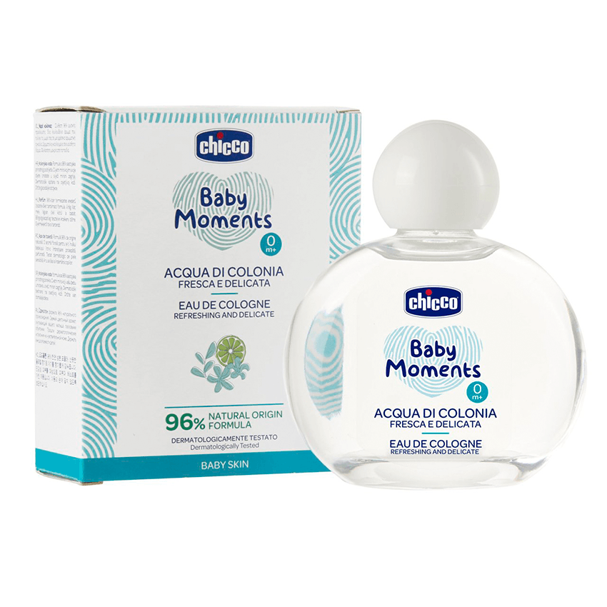 Chicco Baby Moments Eau de Cologne Refreshing and Delicate (100 ml) - Image 2
