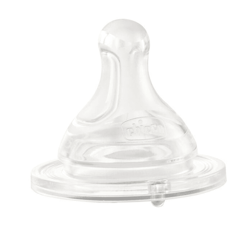 Chicco Silicone Nipple P5 Fast Flow (4+ m) (2 Pcs)