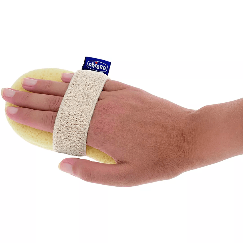 Chicco Sponge Bath Glove Baby Moments - Image 2