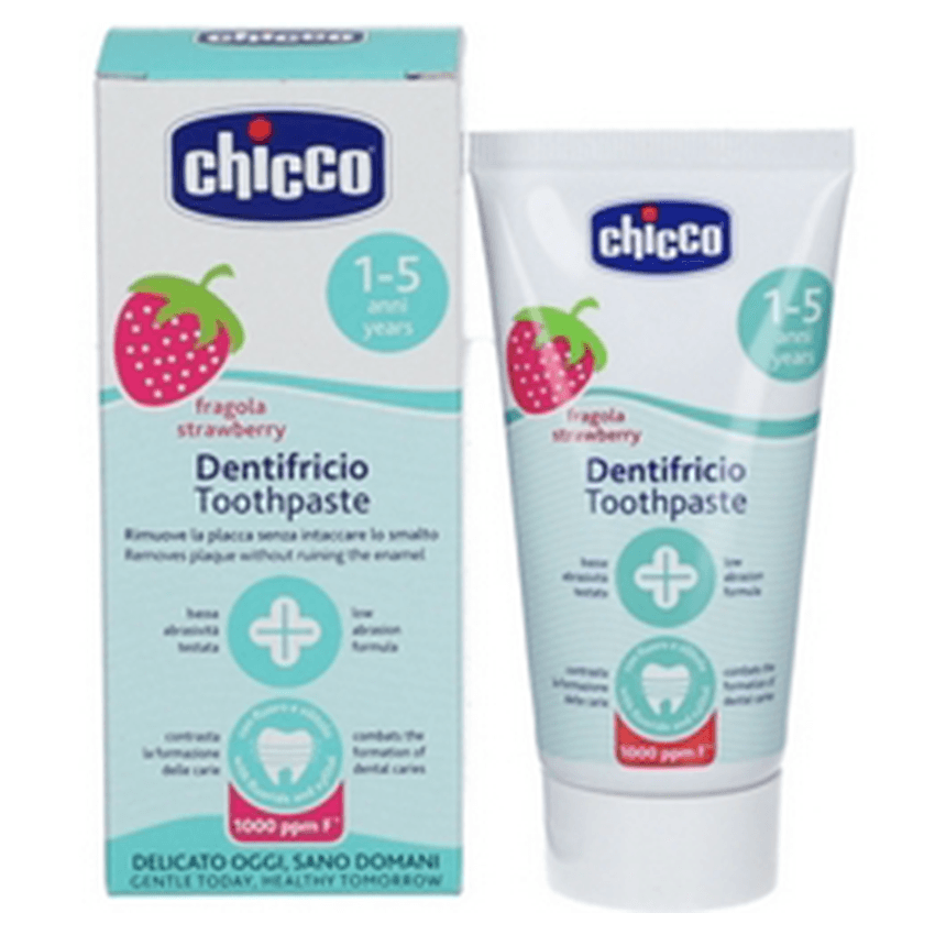 Chicco Toothpaste Strawberry Fluoride (50 ml) - Image 2