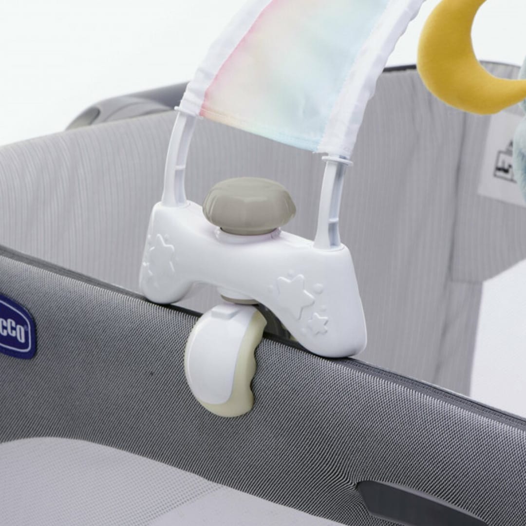 Chicco First Dreams 2-in-1 Rainbow Sky Bed Arch Mobile, Natural - Image 3