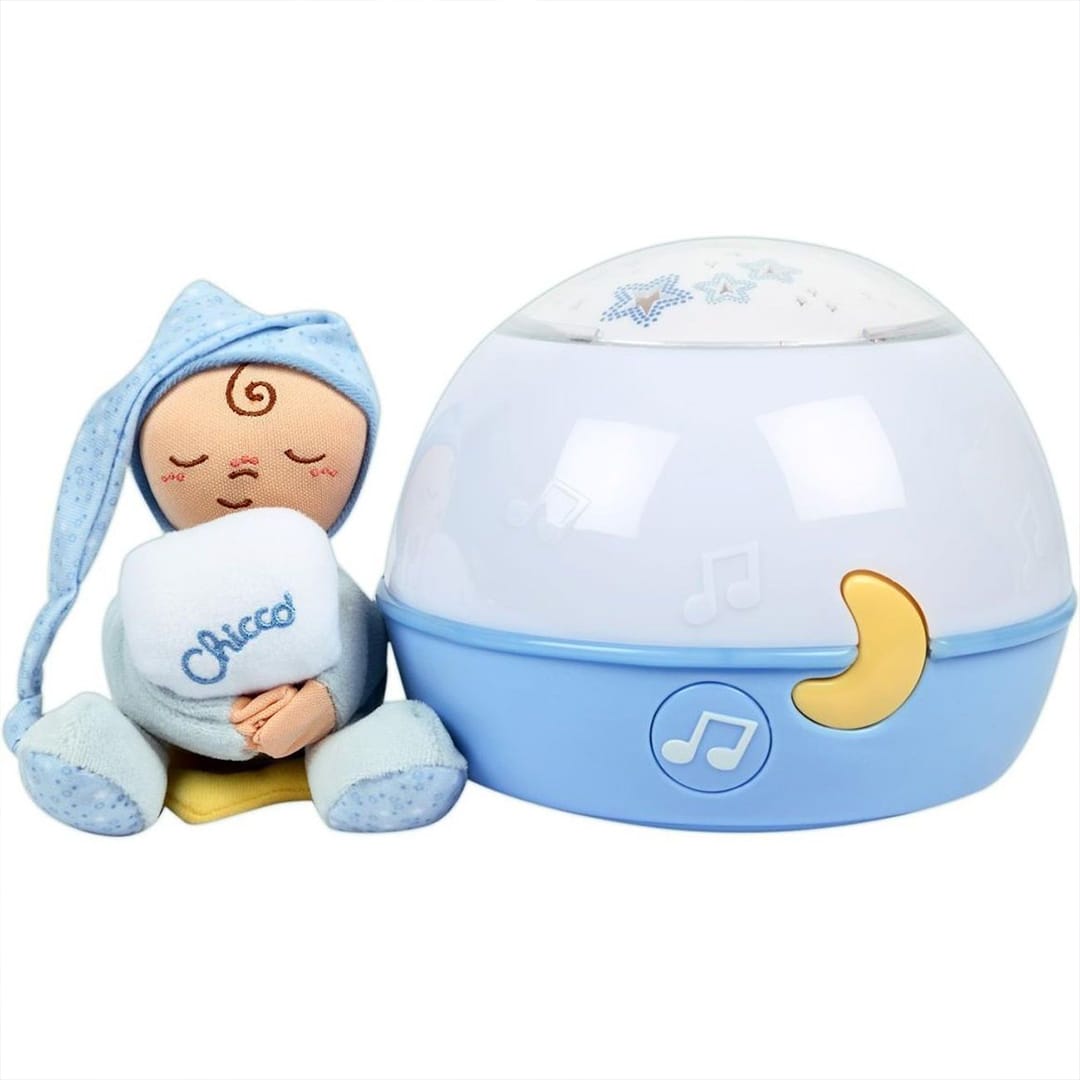Chicco Goodnight Stars Soft Musical Nightlight, Blue