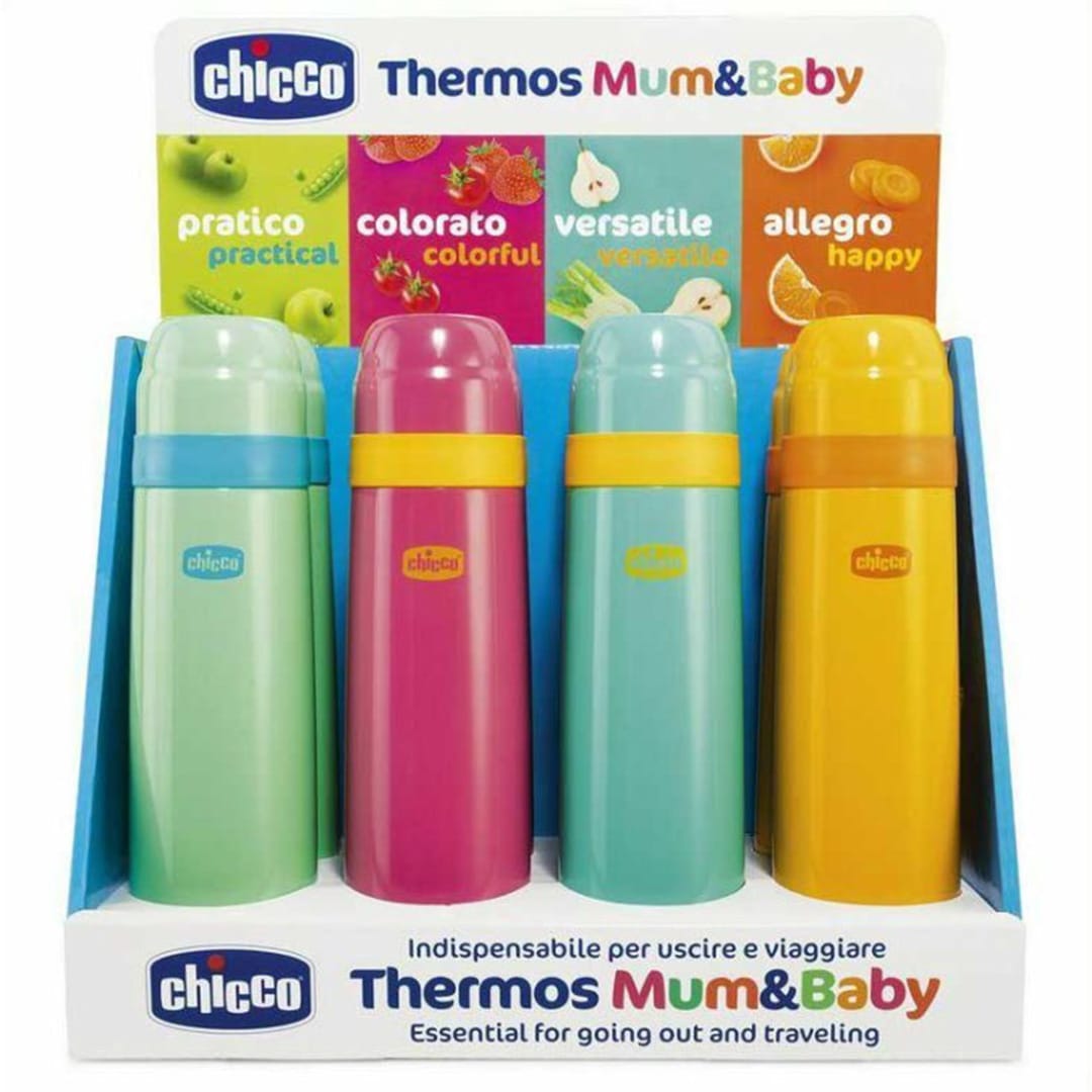 Chicco Thermos Liquid 500ml on Display, Turquoise - Image 2