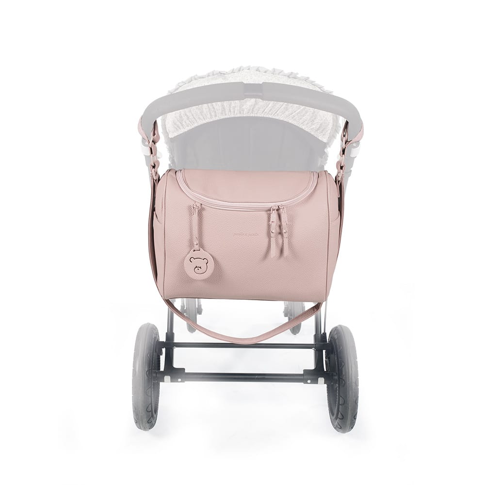 حقيبة جلد للأمهات ماركة (Pasito a Pasito) – زهري - الصورة 7