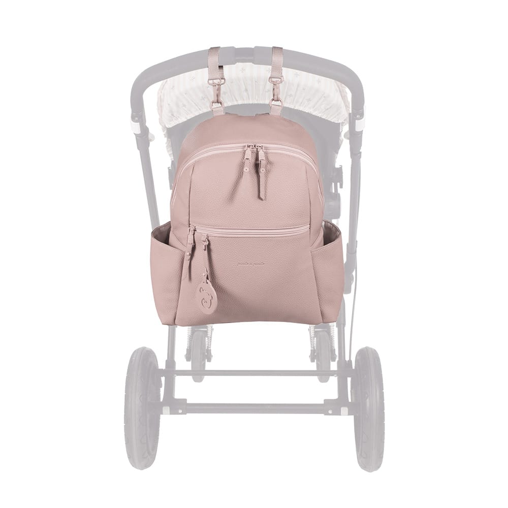 حقيبة ظهر جلد للأمهات ماركة (Pasito a Pasito) – زهري - الصورة 8