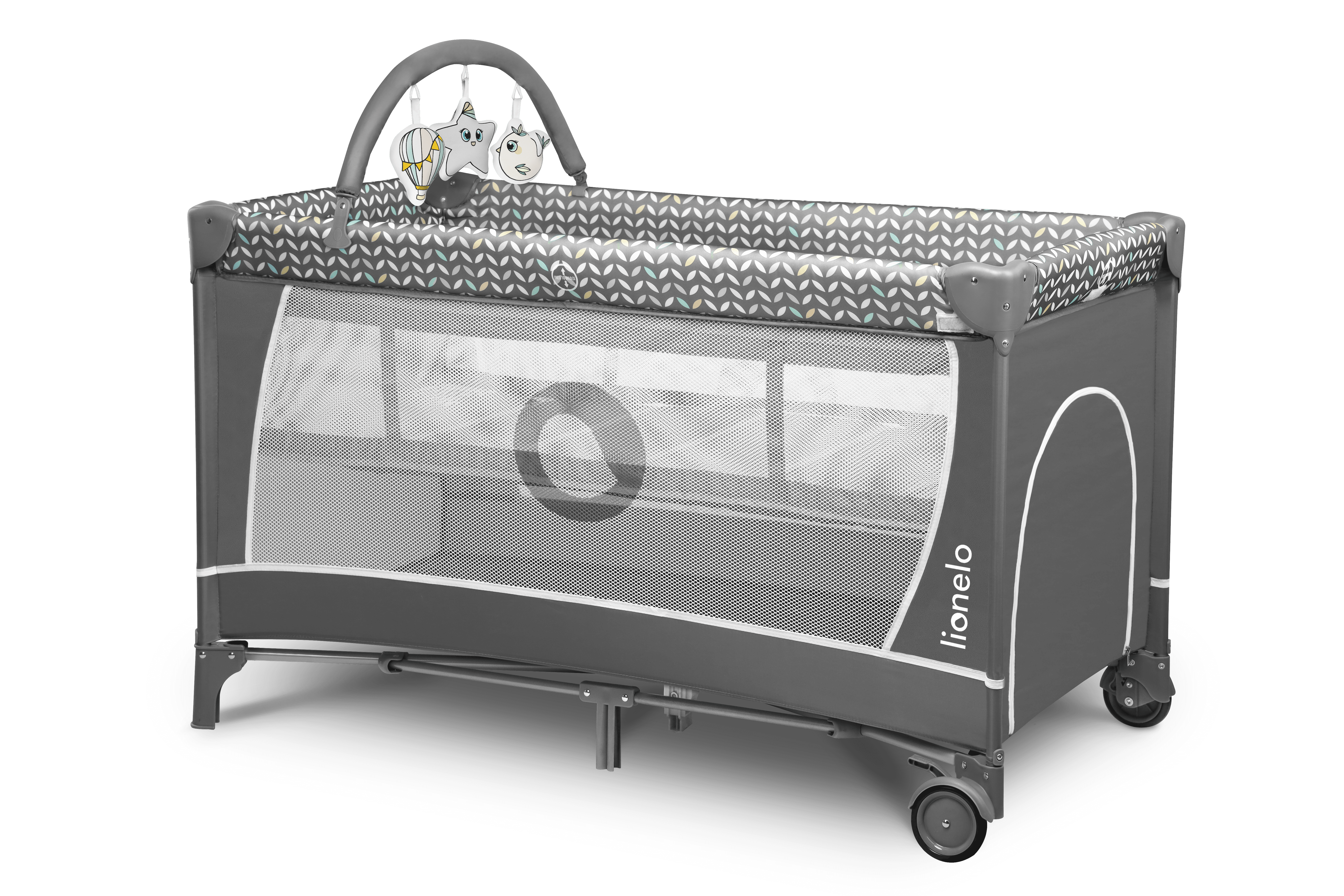 Lionelo Flower Grey Scandi â Cot 2in1 - Image 12