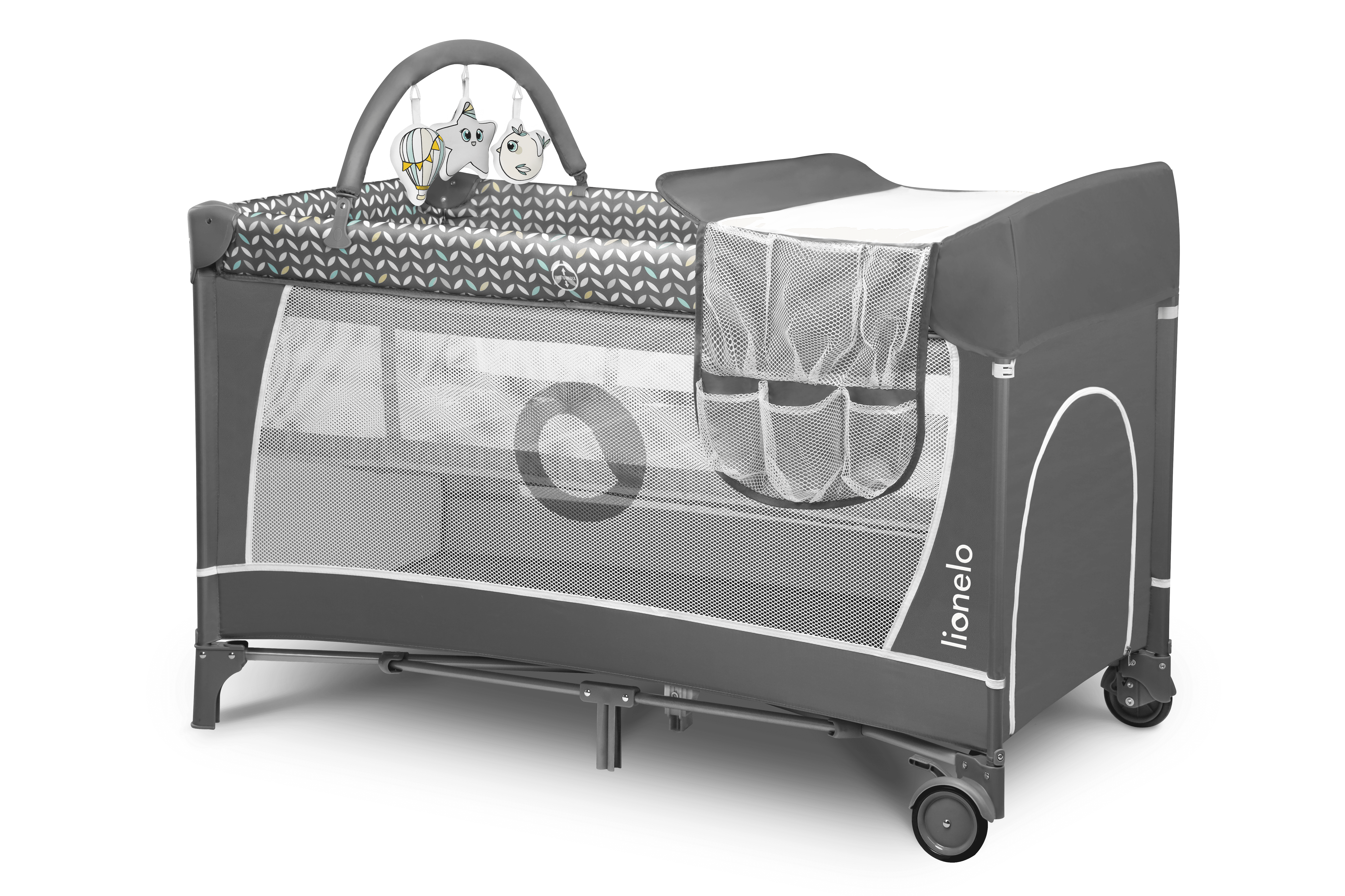 Lionelo Flower Grey Scandi â Cot 2in1 - Image 11