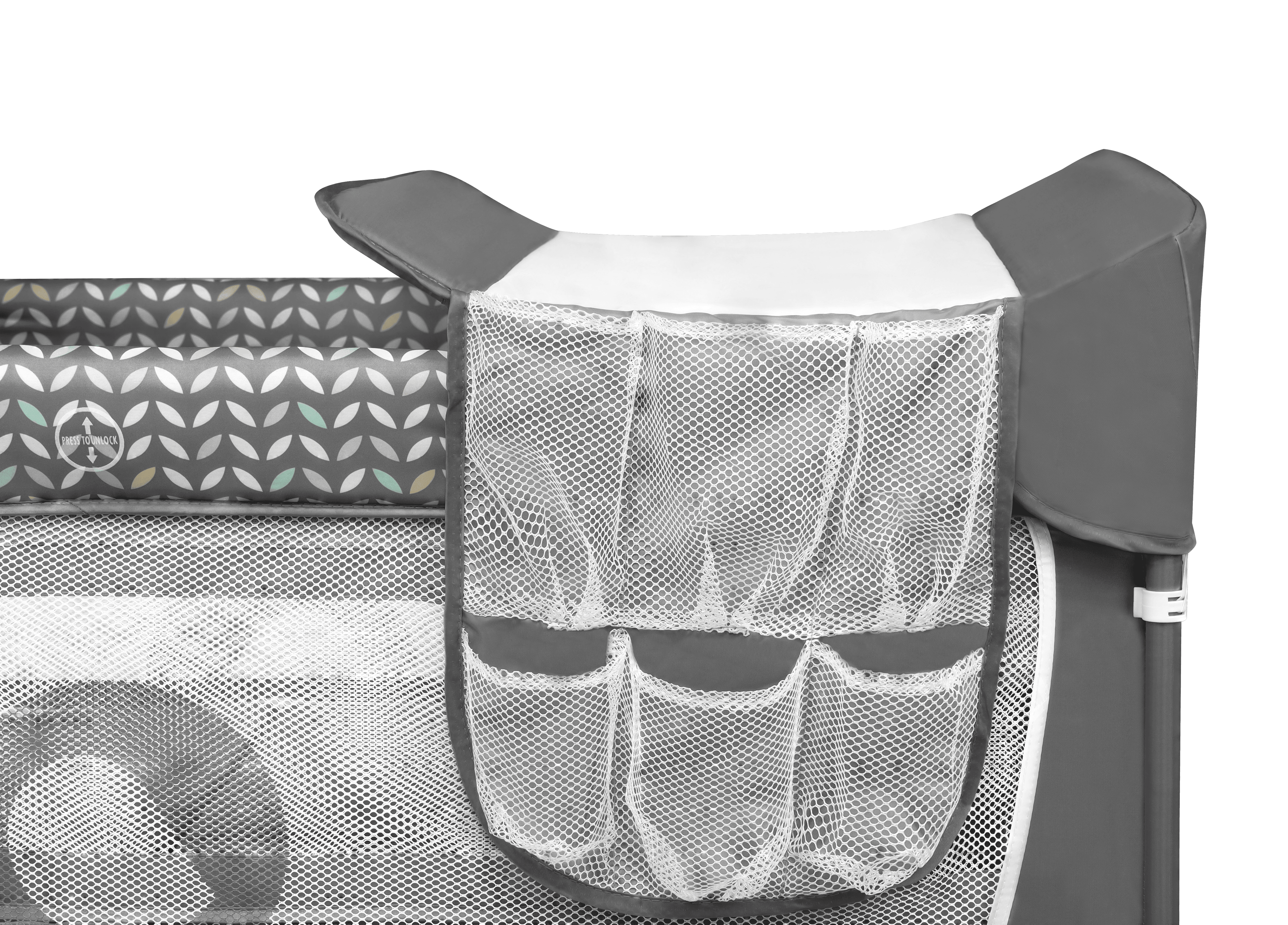 Lionelo Flower Grey Scandi â Cot 2in1 - Image 15