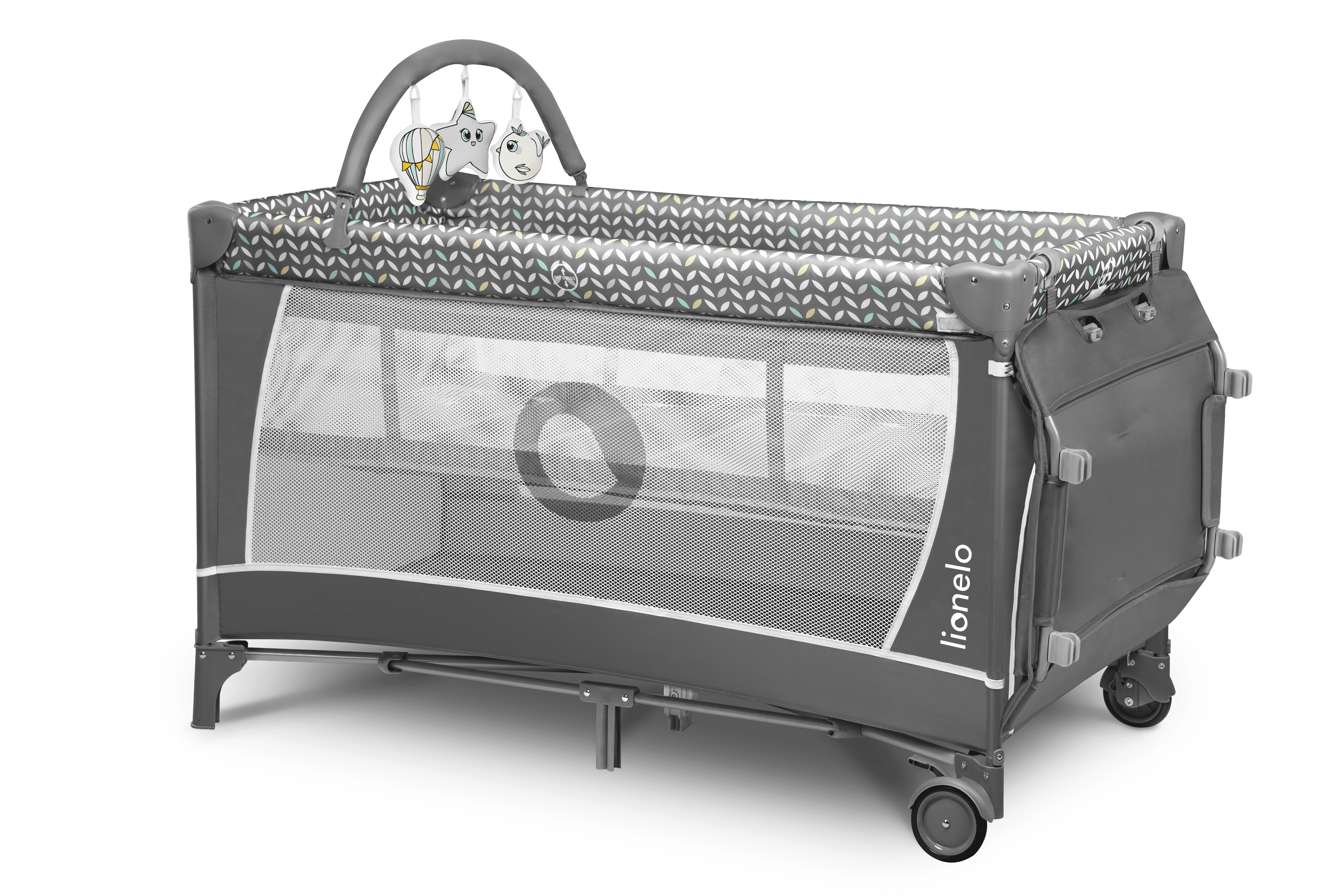 Lionelo Flower Grey Scandi â Cot 2in1 - Image 14