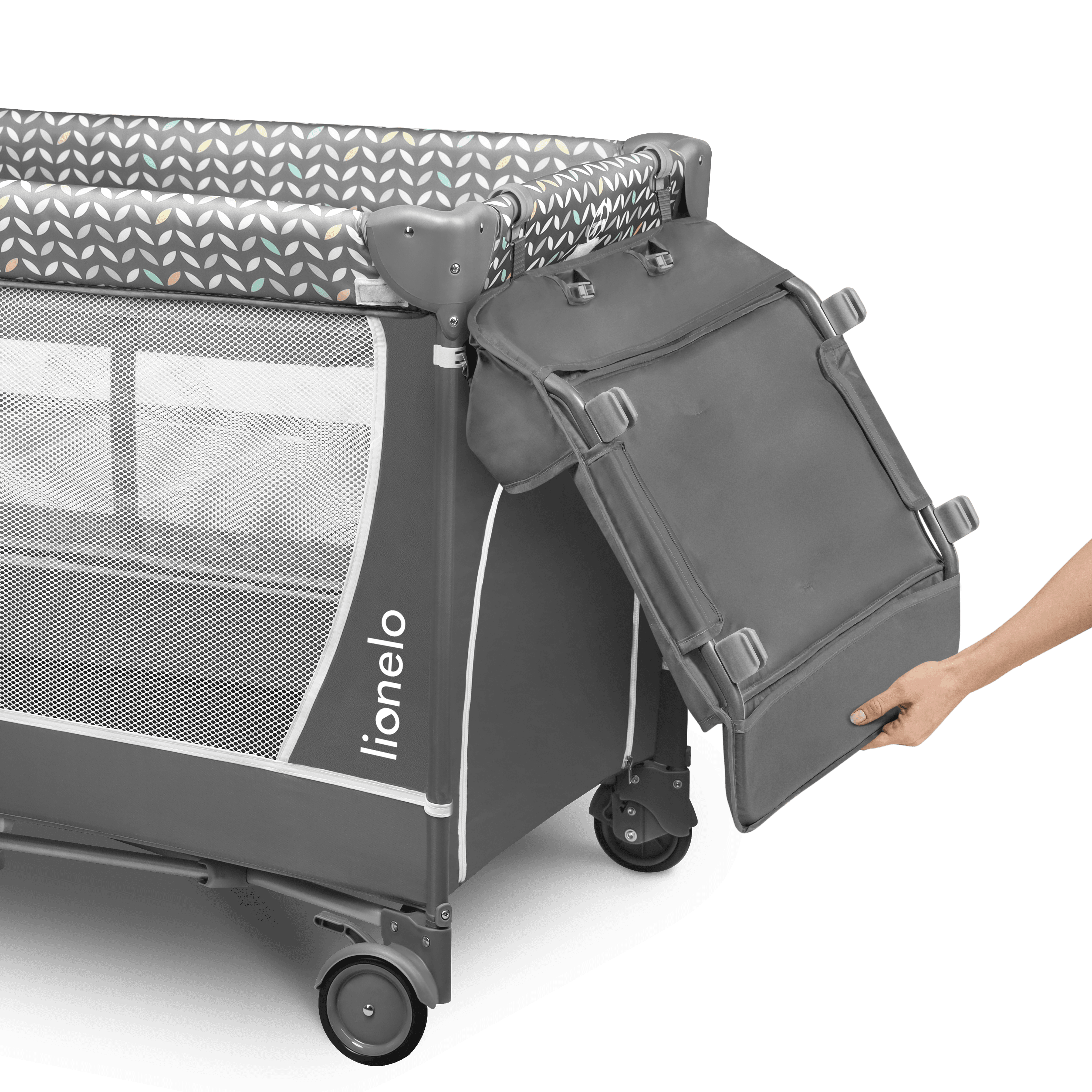 Lionelo Flower Grey Scandi â Cot 2in1 - Image 13