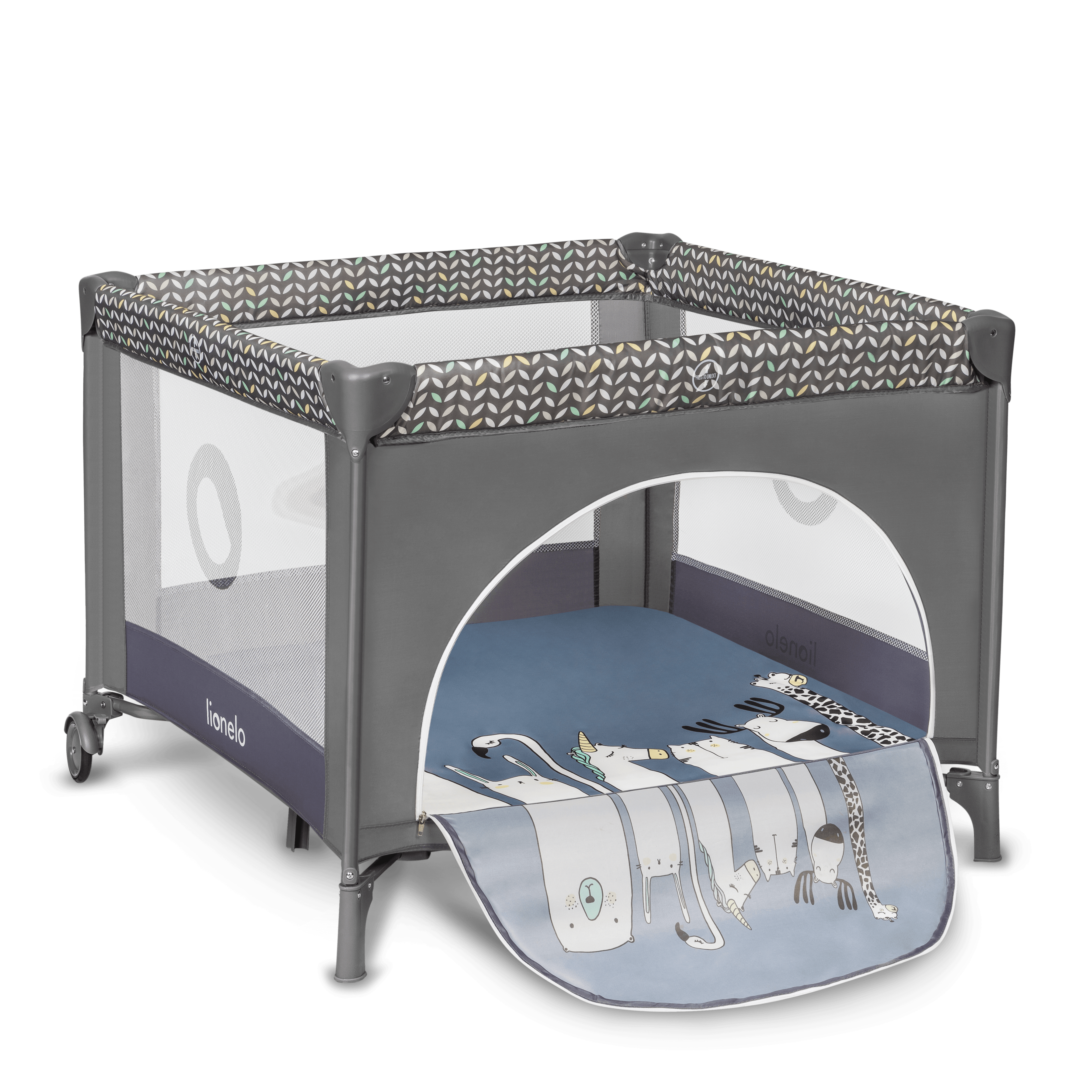 Lionelo Lene Grey Stone â Playpen - Image 2