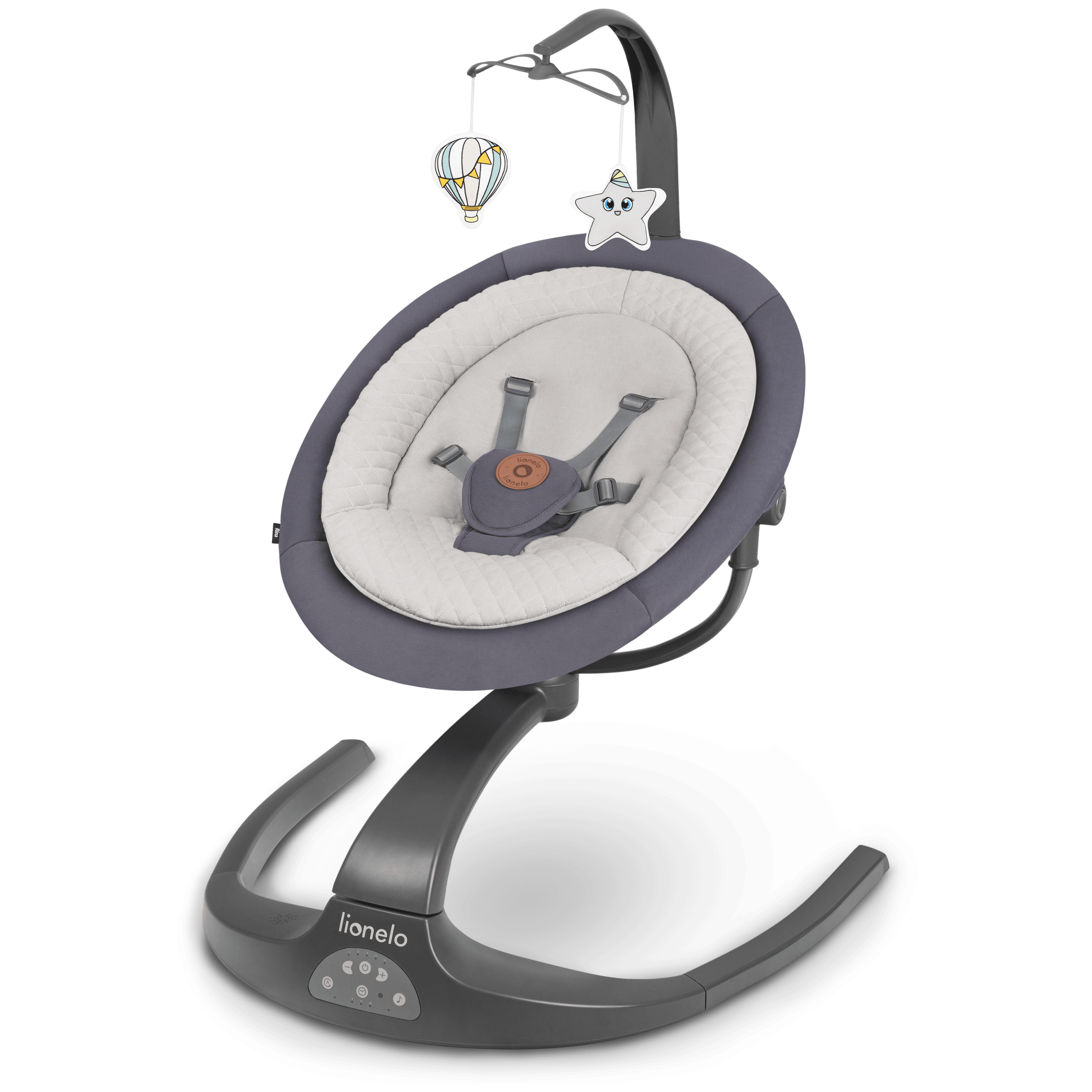 Lionelo Rina Grey Concrete â Bouncer - rocker