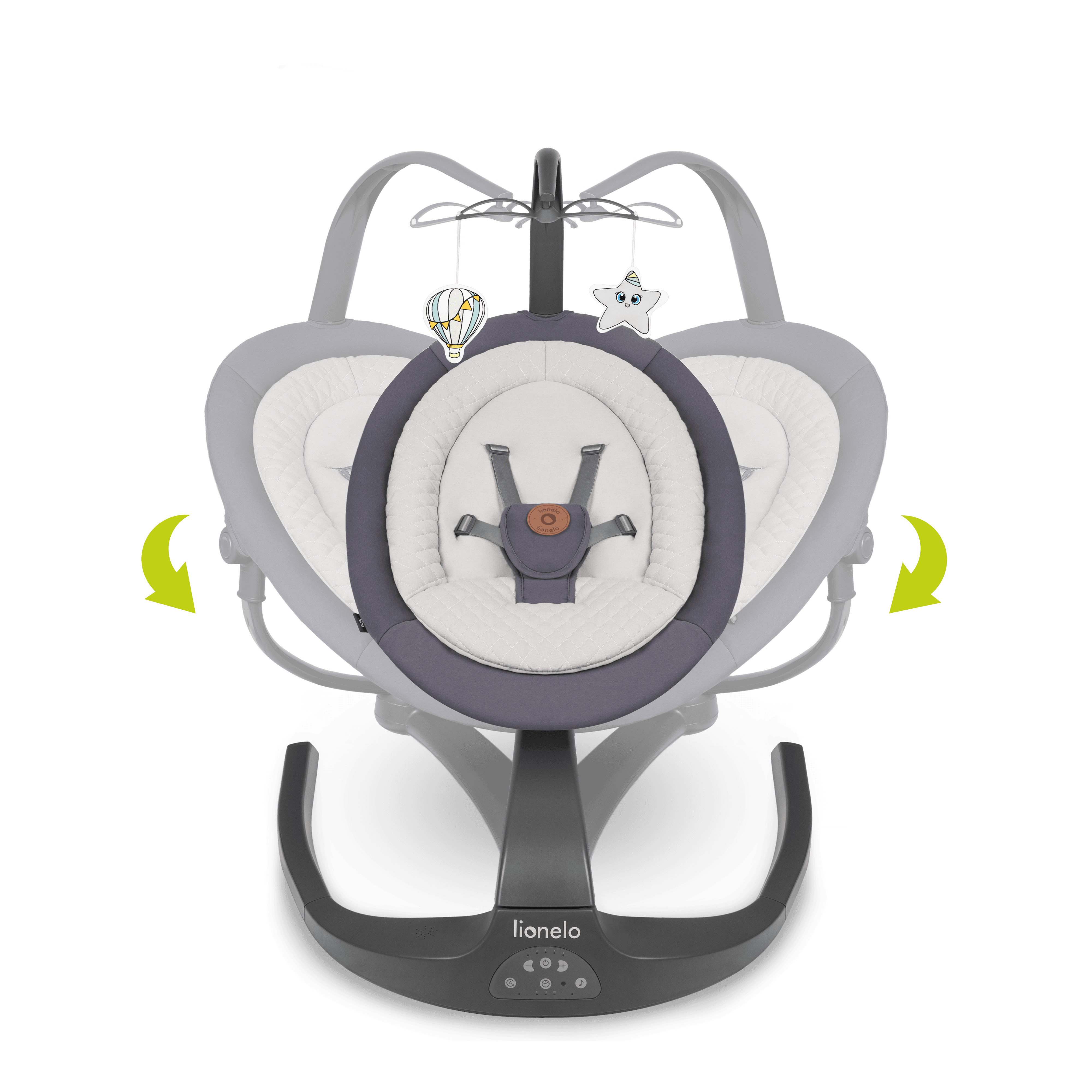 Lionelo Rina Grey Concrete â Bouncer - rocker - Image 7