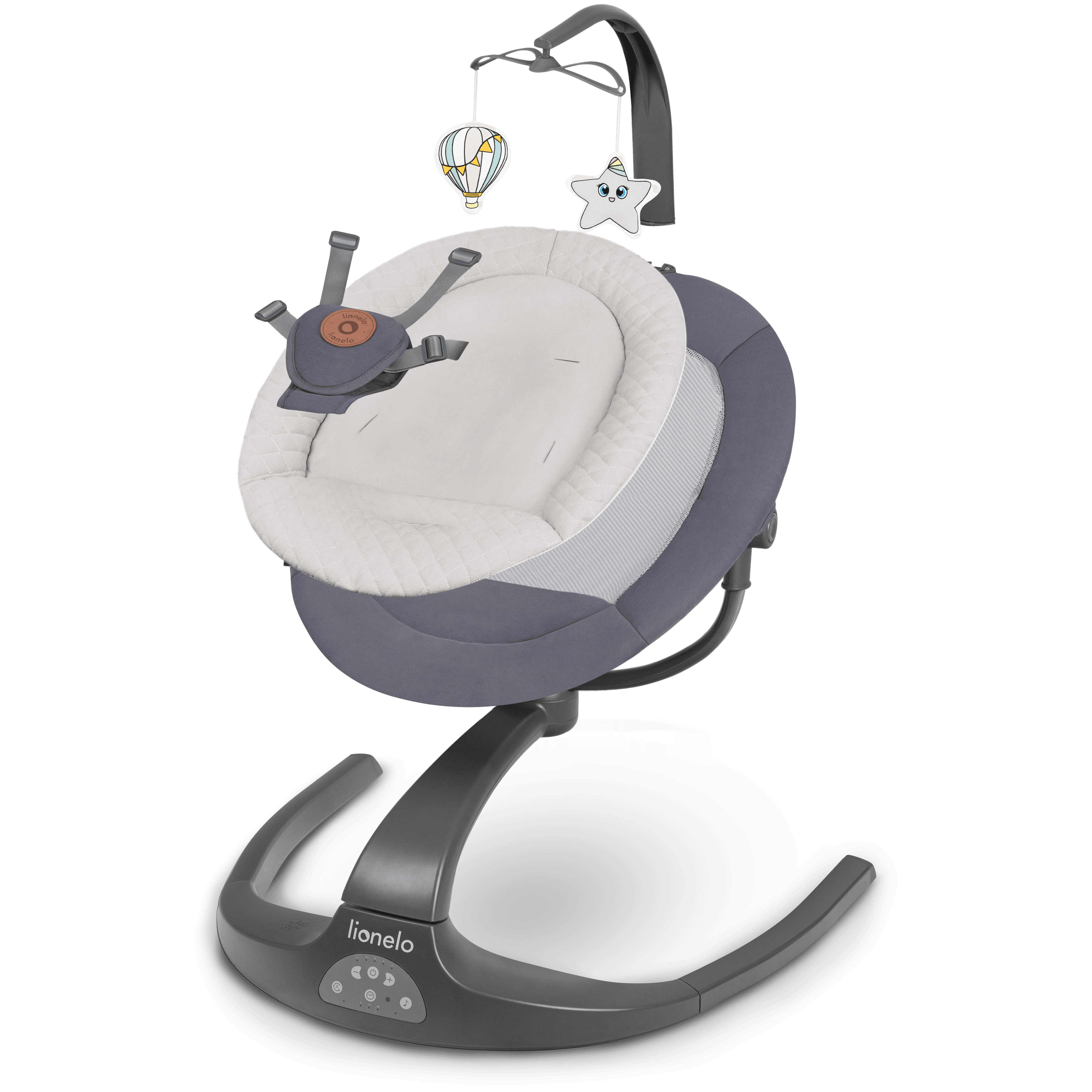 Lionelo Rina Grey Concrete â Bouncer - rocker - Image 24