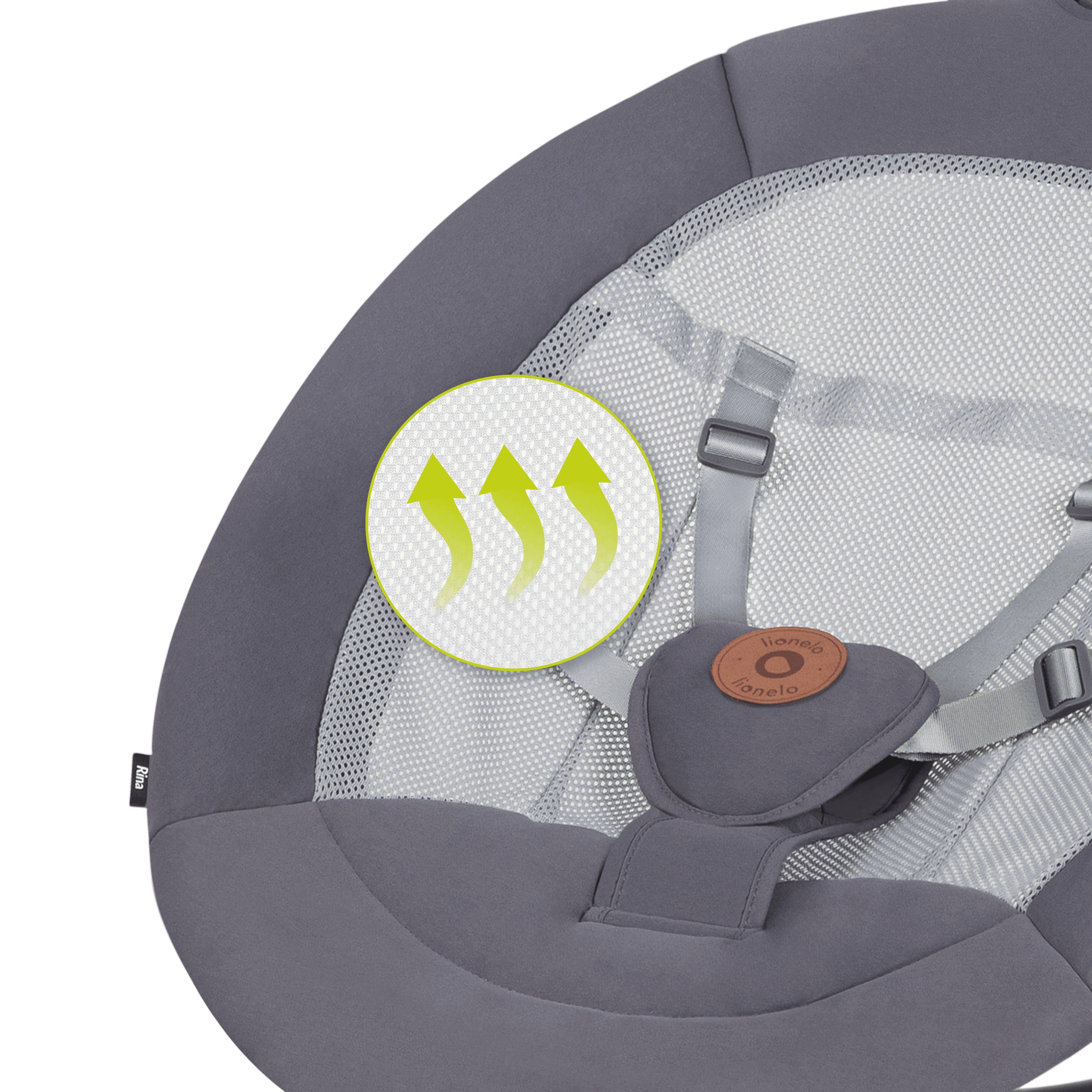 Lionelo Rina Grey Concrete â Bouncer - rocker - Image 28