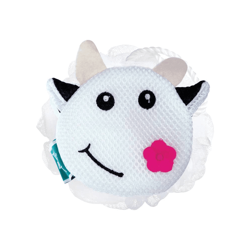 اسفنجة استحمام للأطفال، أبيض (THE BODY SET)