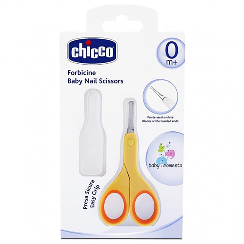 Chicco New Baby Nail Scissors Orange - Image 2