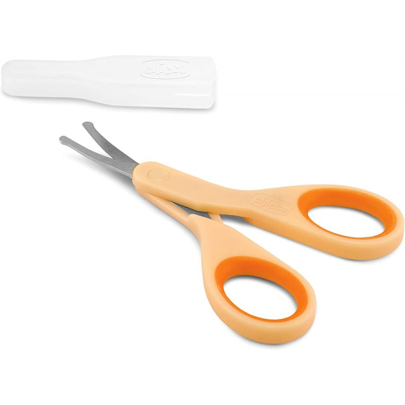 Chicco New Baby Nail Scissors Orange - Image 3