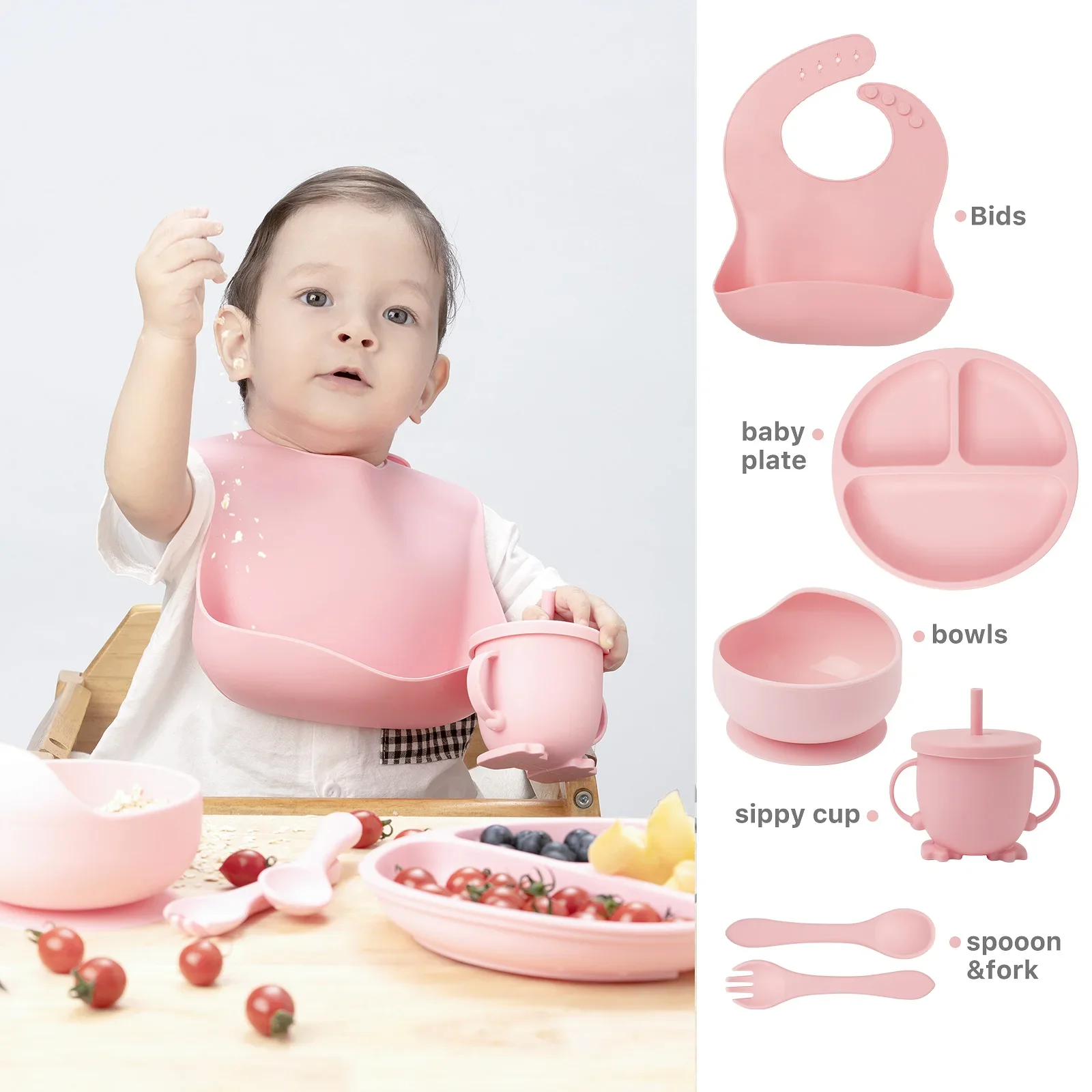 Ozey Silicone Baby Feeding Set Yellow - Image 4