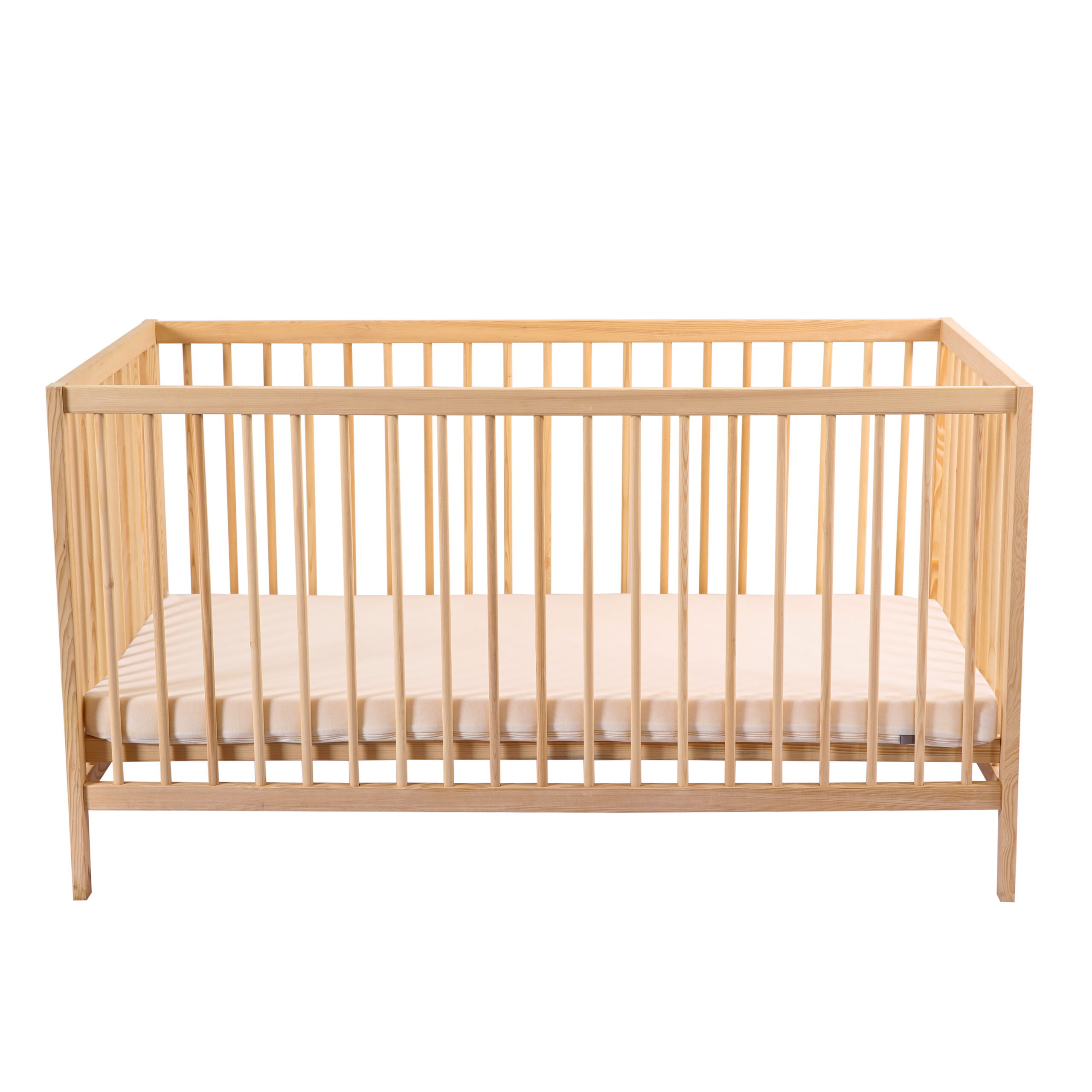 سرير أطفال من الخشب الطبيعي من كوكا مستويين 70 × 140 سم - الصورة 2