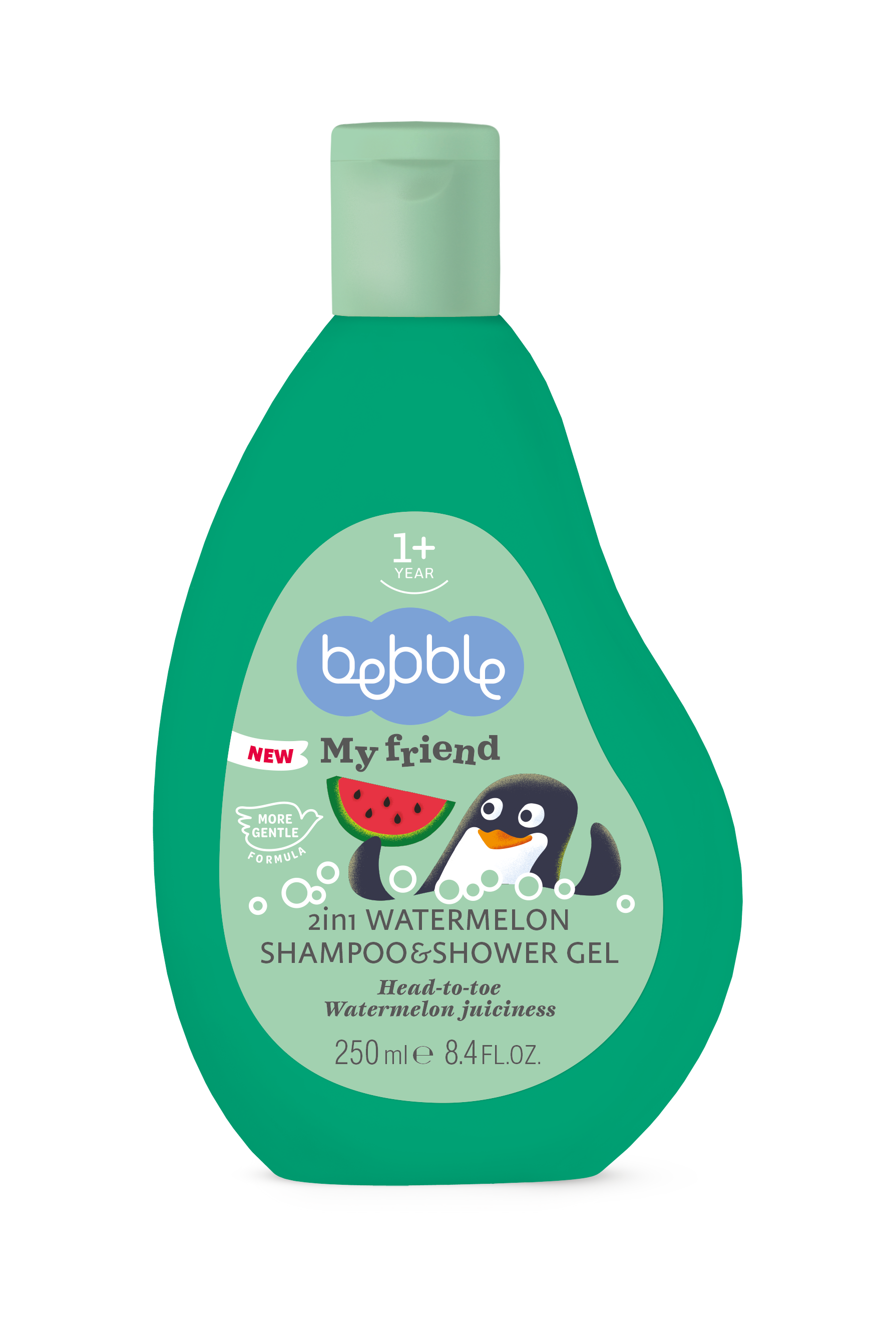 Bebble My Friend 2 in 1 Shampoo & Shower Gel Watermelon 250 ml