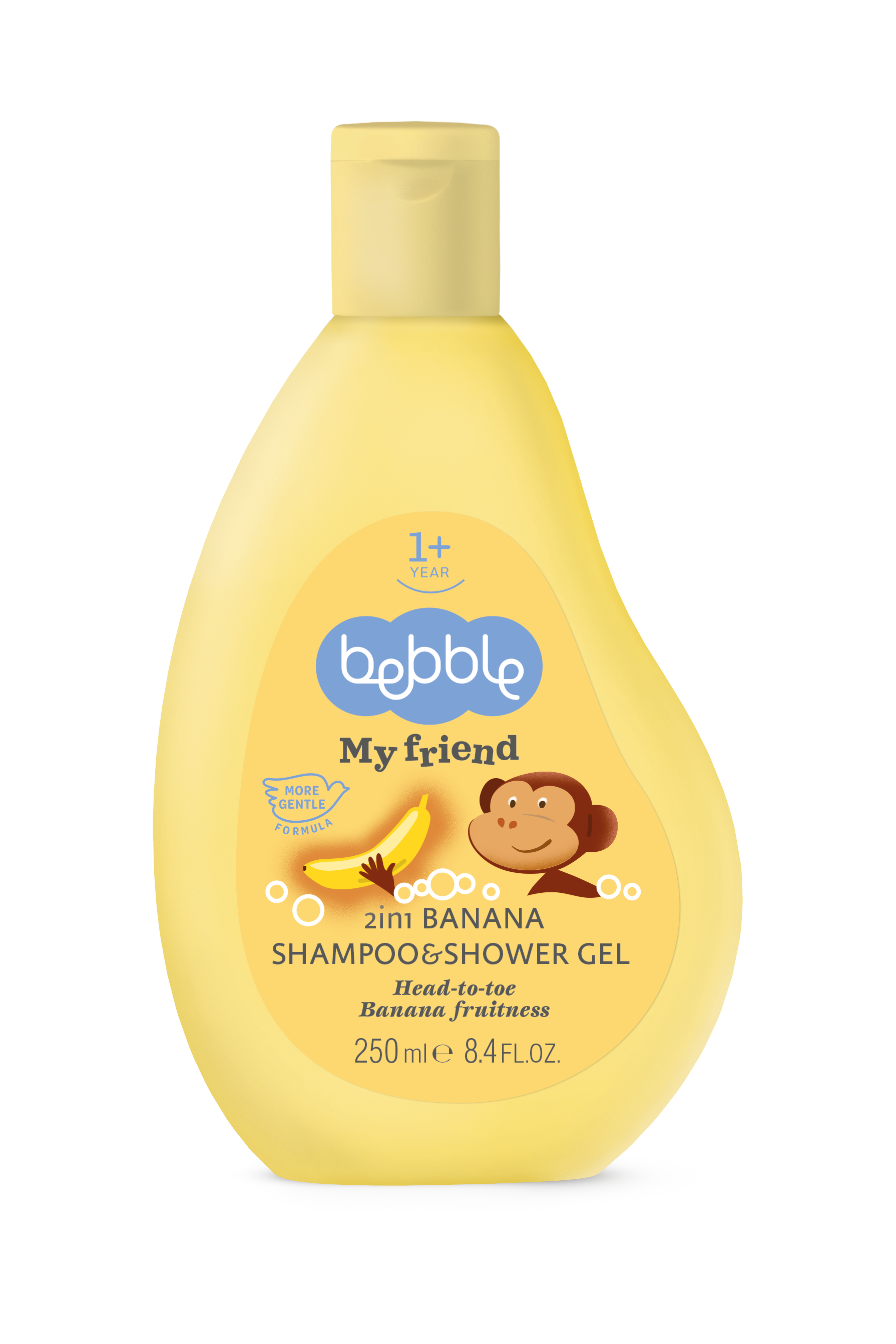 Bebble My Friend 2 in 1 Shampoo & Shower Gel Banana 250 ml
