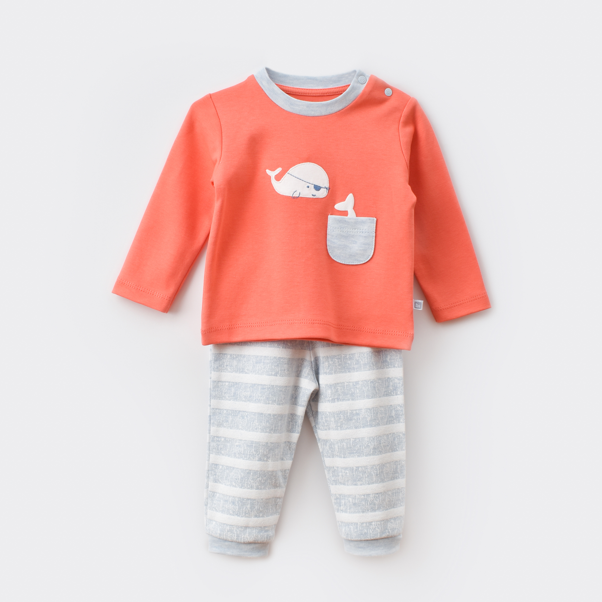 BiÌBaby Pirate Finny (Set Of 2) Blue (6-9 Months)